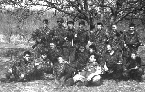 Стрельцы УНСО в Рашкове. ПМР, лето 1992 года.